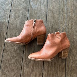 Brown Leather Madewell ankle boots